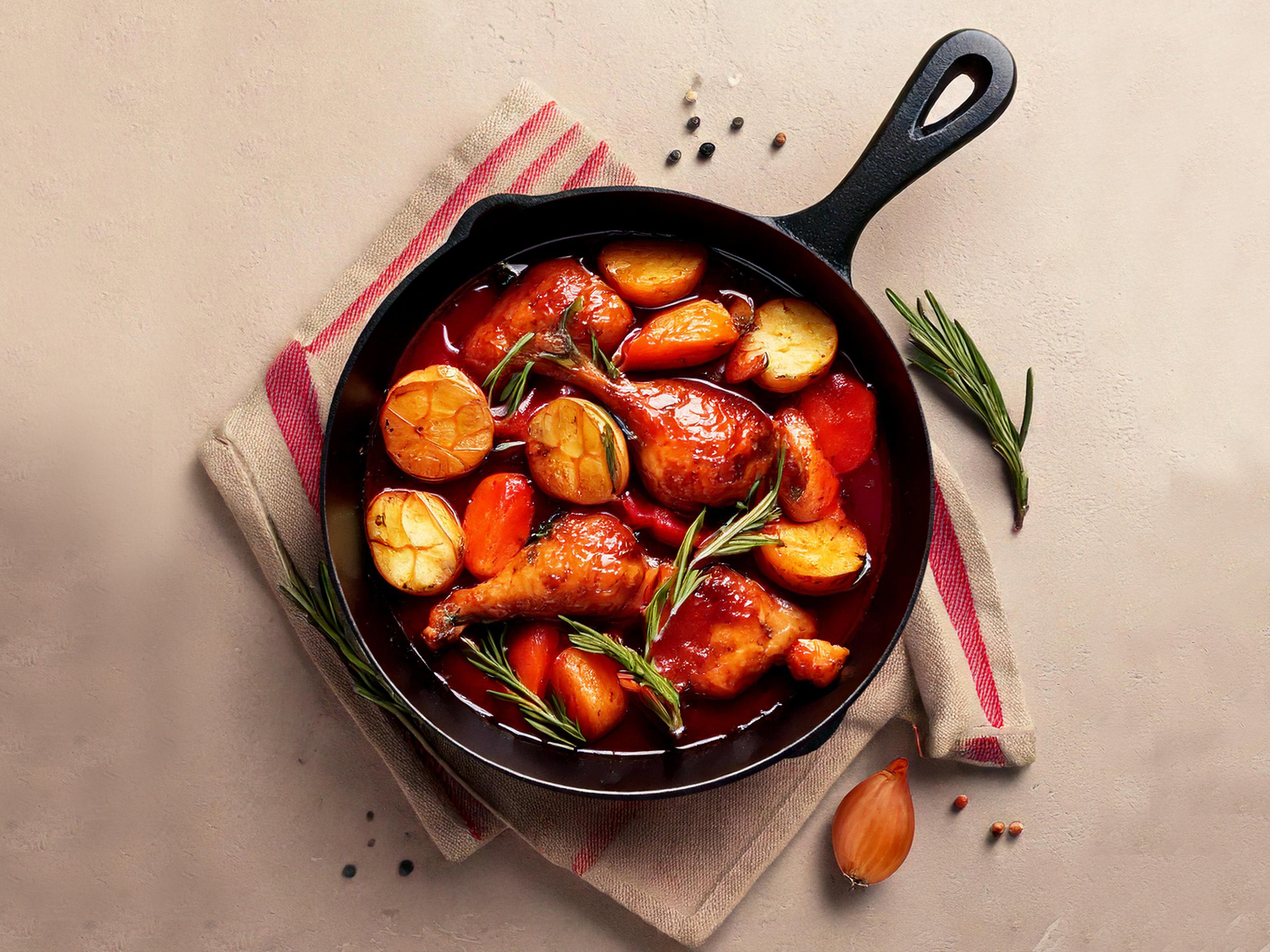 Klassisches Coq au vin