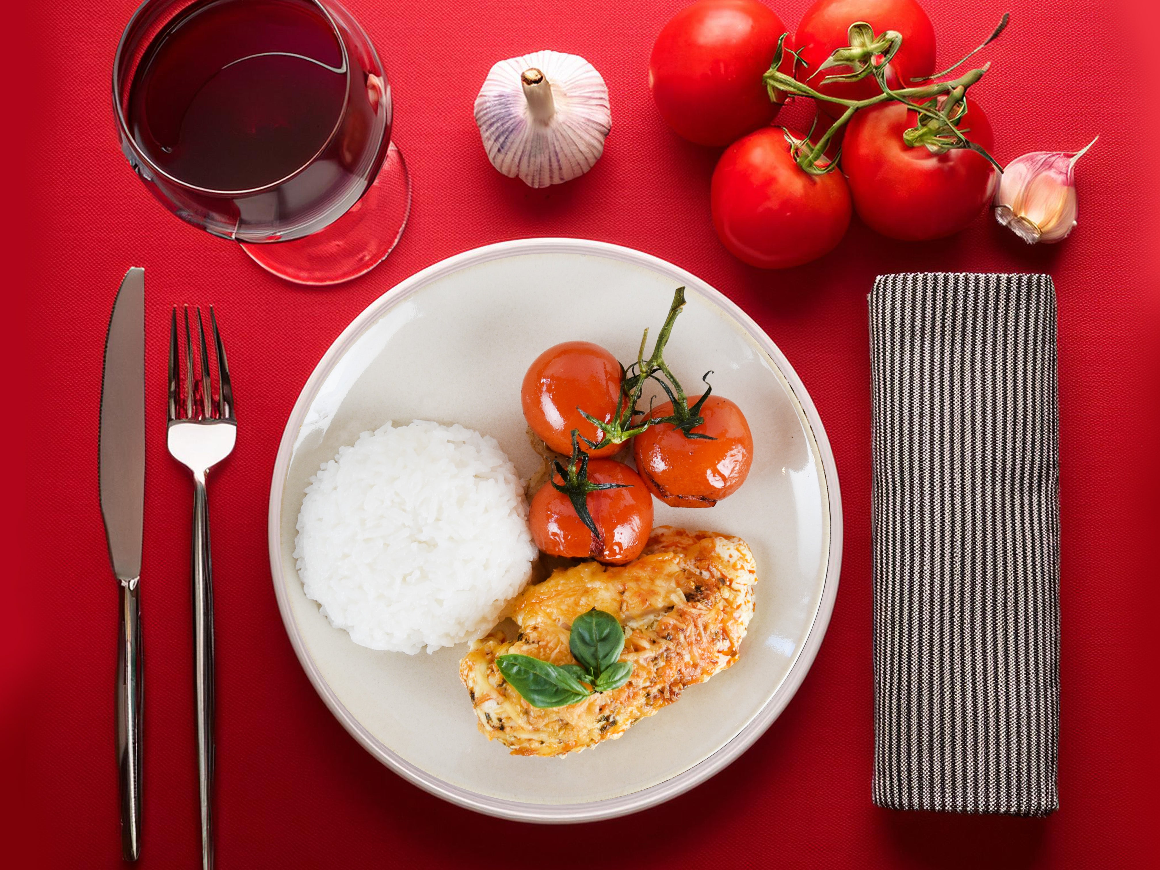 Hähnchensteaks mit Spinatfüllung