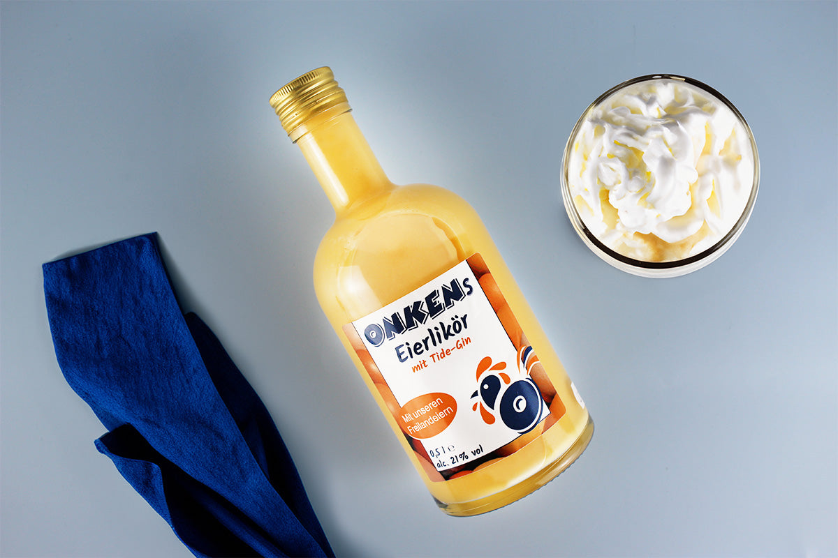 Hausgemachter Eierlikör mit Gin