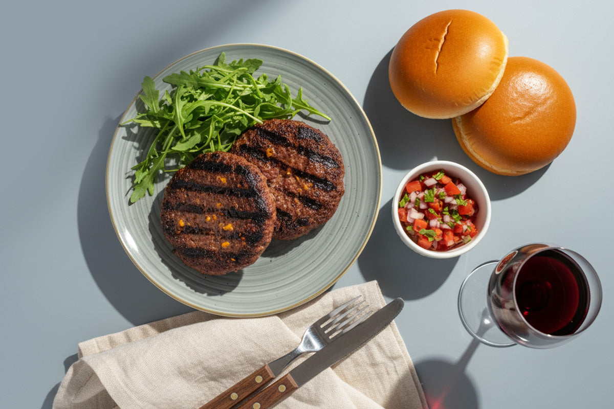 Entenburger Patties mit Cheddar