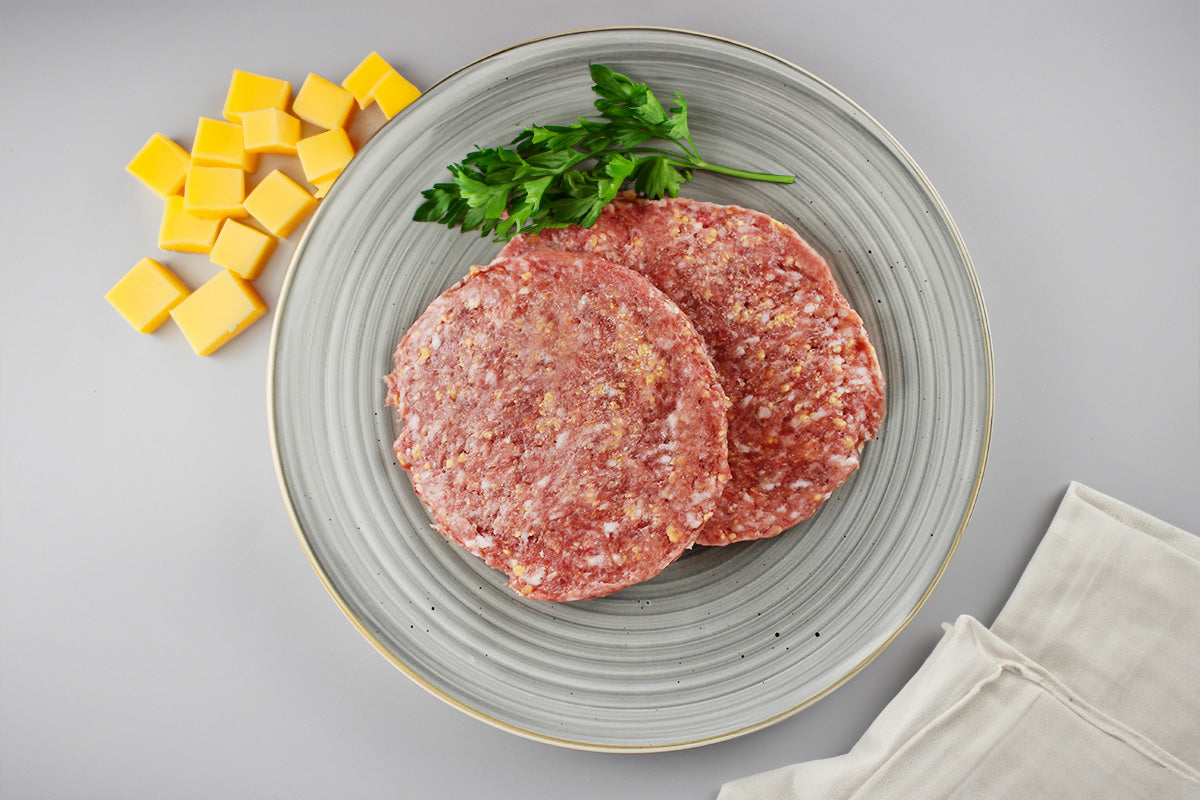 Entenburger Patties mit Cheddar