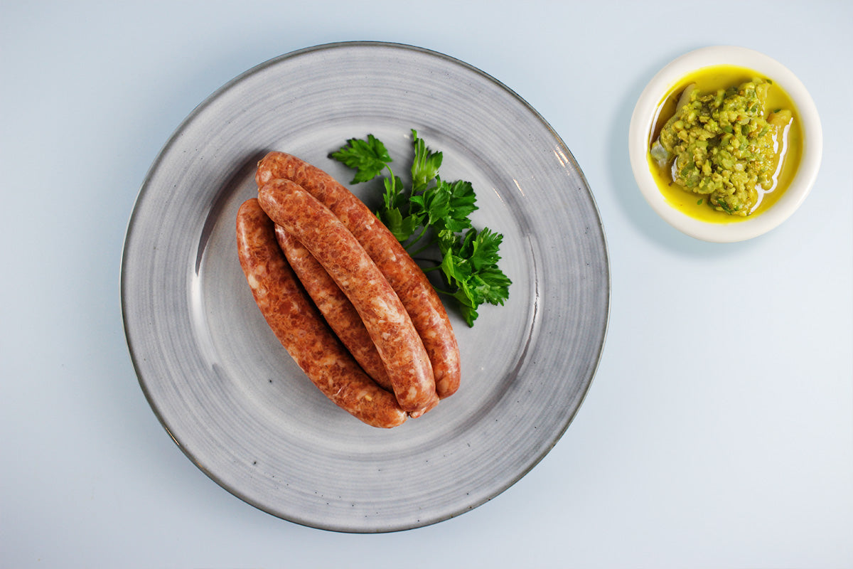 Grobe Geflügelbratwurst