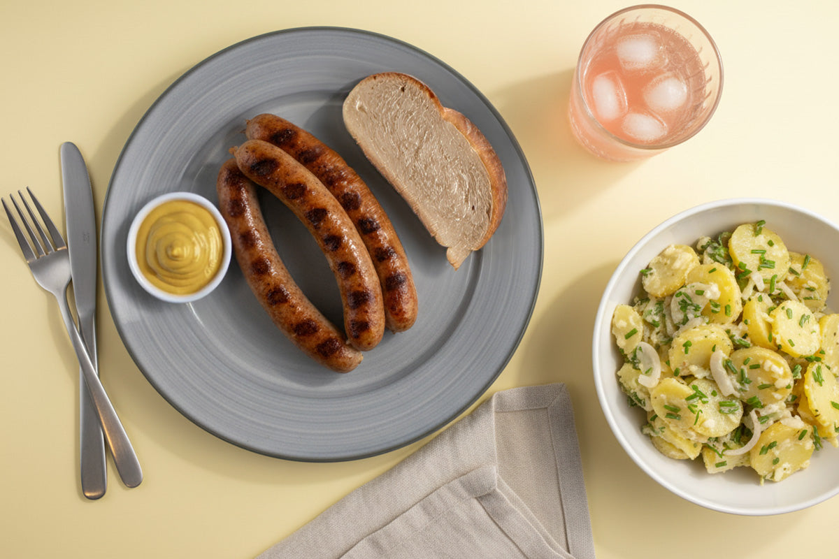 Grobe Geflügelbratwurst