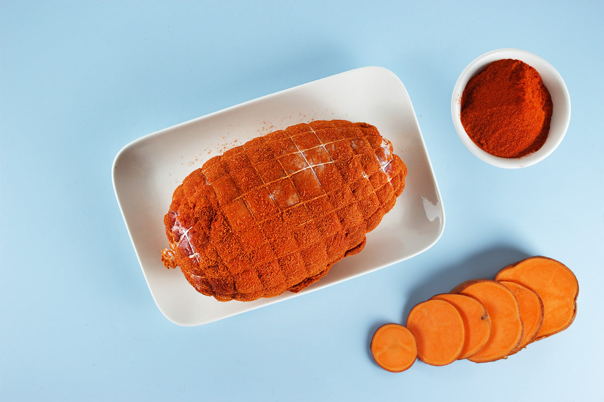Frischer Putenrollbraten - Paprika