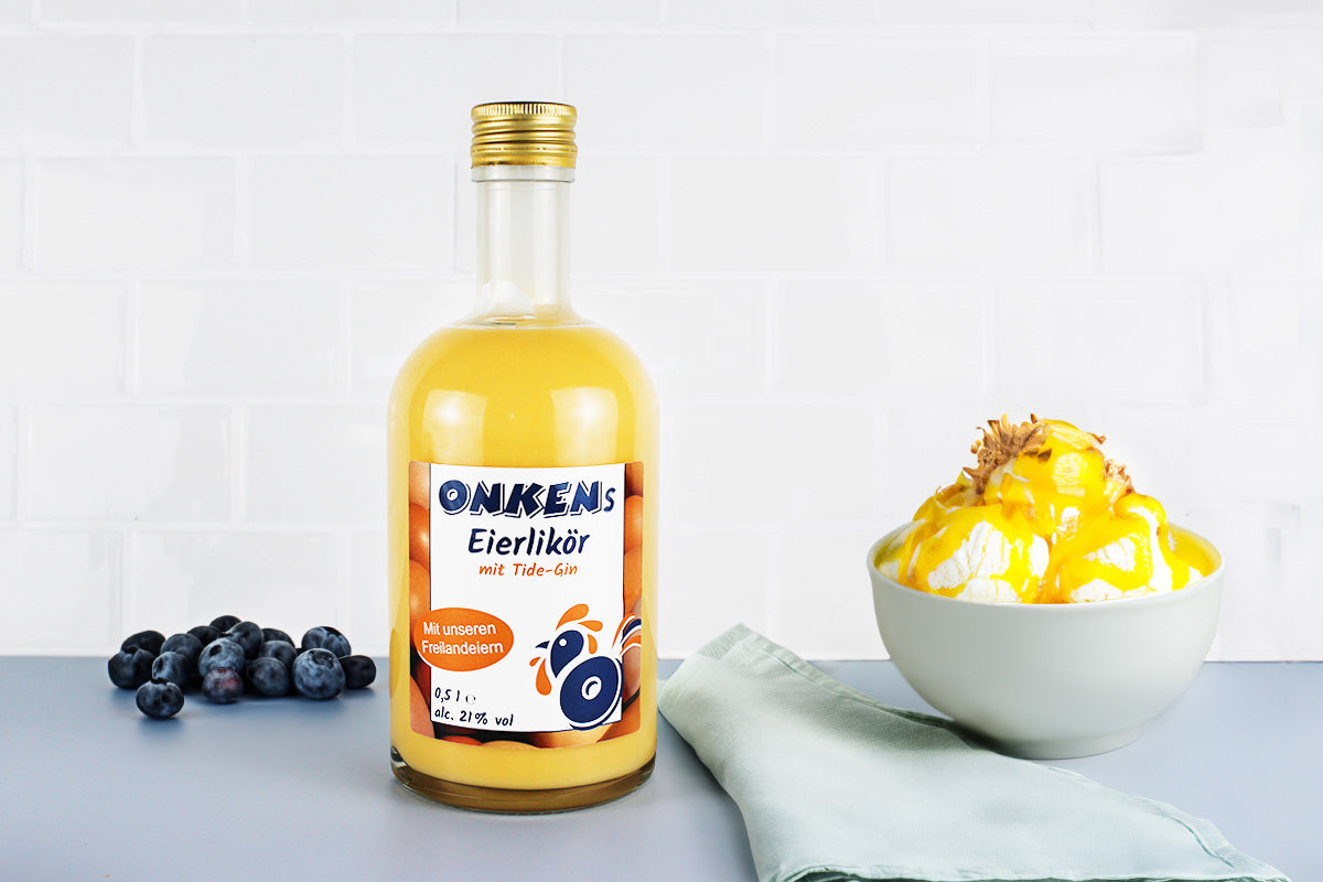 Hausgemachter Eierlikör mit Gin