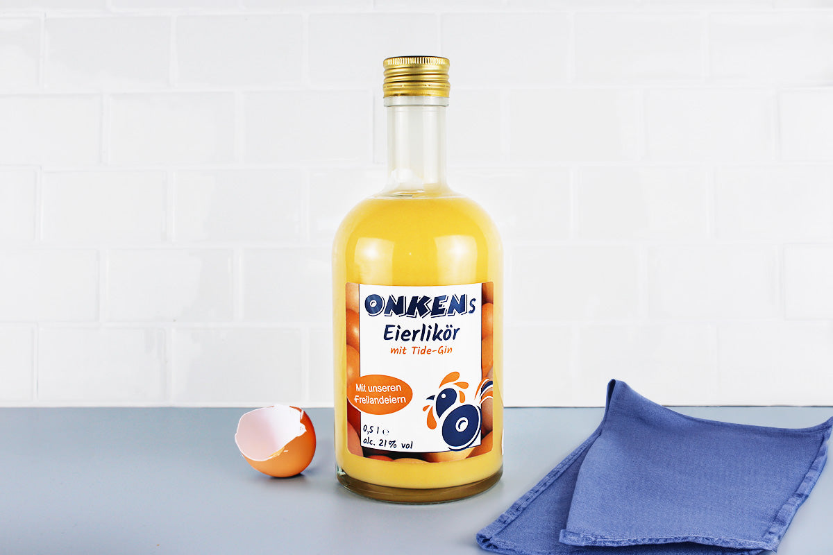 Hausgemachter Eierlikör mit Gin