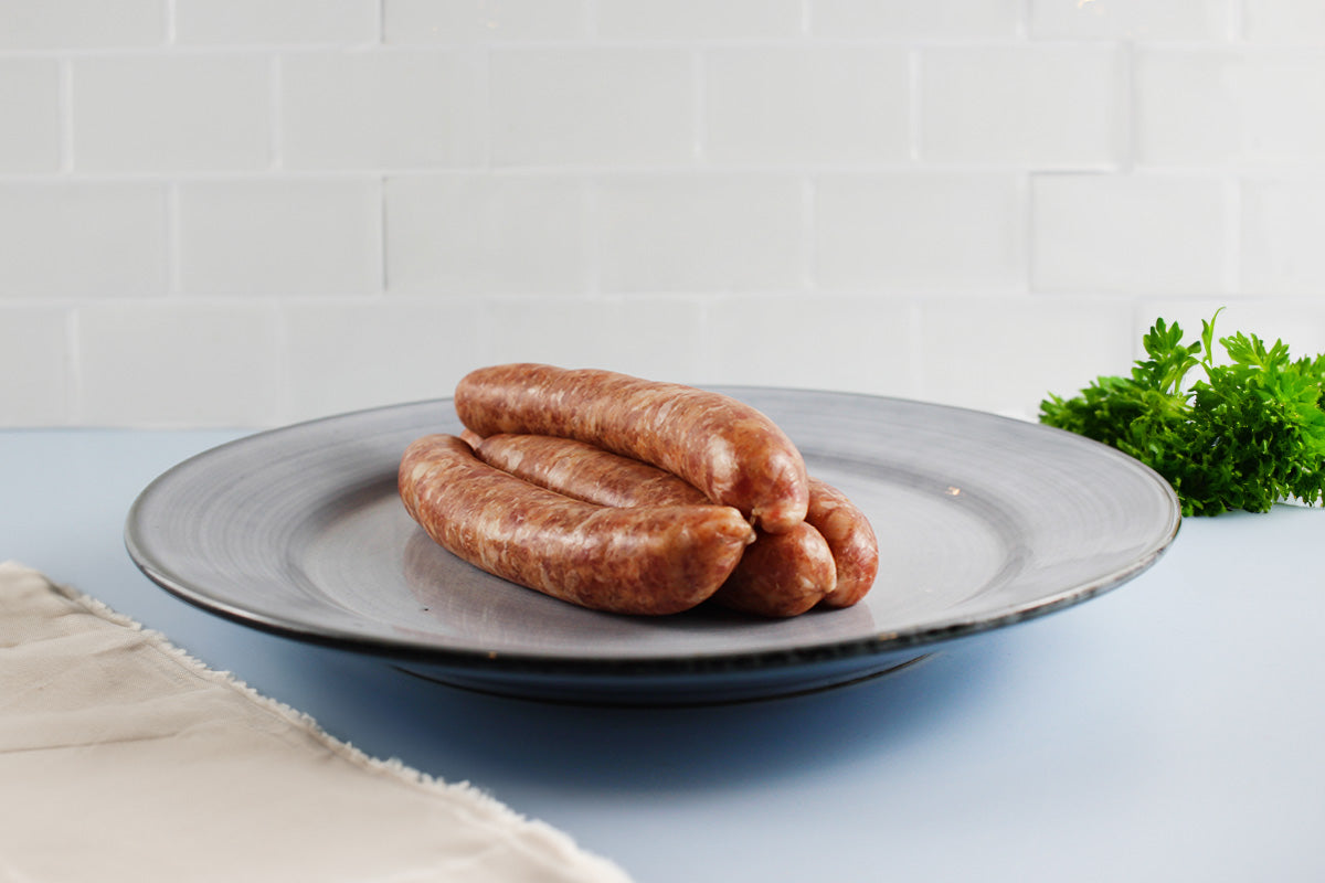 Grobe Geflügelbratwurst