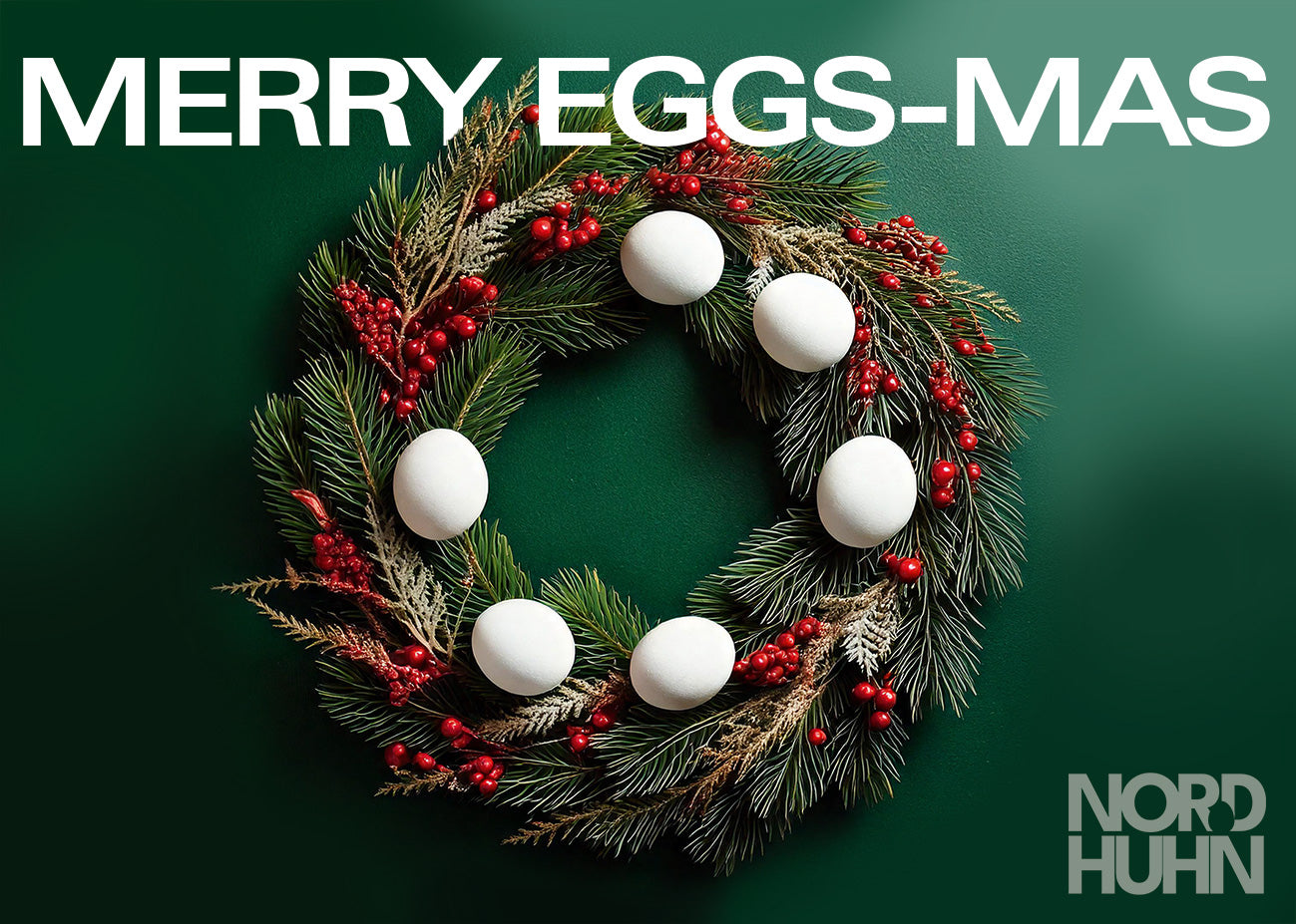 Grußkarte - Merry Eggs-Mas