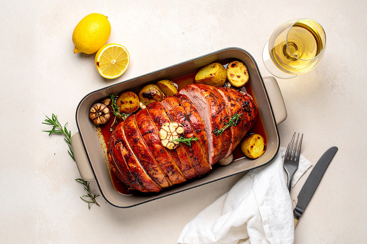 Frischer Putenrollbraten - Paprika
